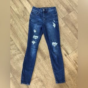 Maurice’s women’s 2 ever flex high rise skinny distressed jeans
